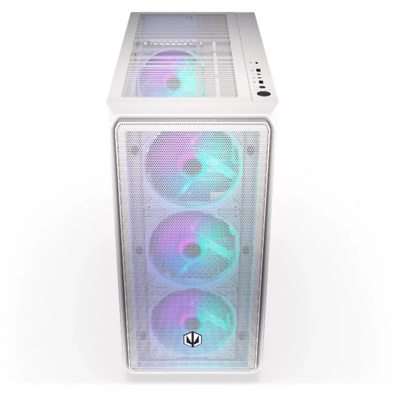 Endorfy Arx 700 ARGB pc-behuizing, midi-tower, ATX, tempered glass - inclusief 4x 140 mm ARGB-ventilator, wit (EY2A017)