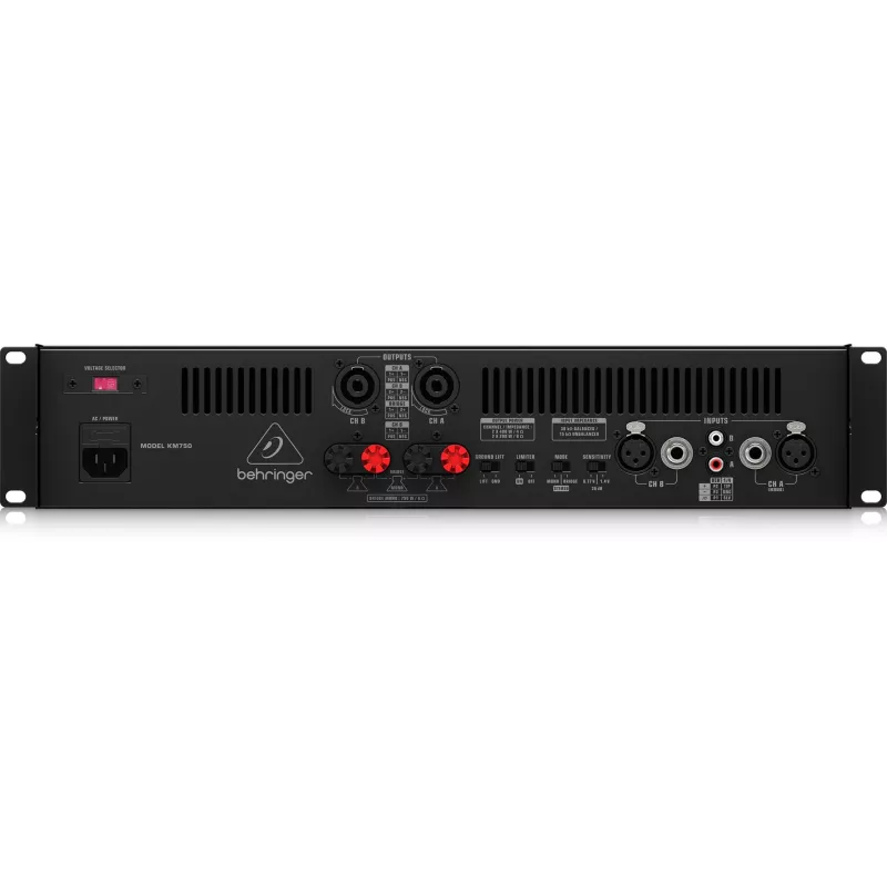 Behringer KM750 audioversterker 2.1-kanalen zwart