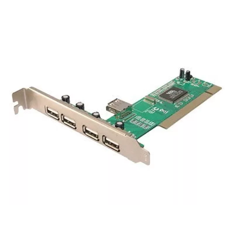 LogiLink PC0028 USB 2.0 PCI-kaart, 4 externe + 1 interne poort