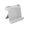 TERRATEC iTab S - houder voor mobiele telefoon / tablet - aluminium - zilver - tafelstandaard (219727)