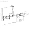 Plafondbeugel MACLEAN MC-111 B voor twee televisies, max. belasting 2×40 kg, max. VESA 600×400