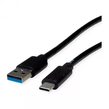 ROLINE RM USB 3.2 Gen 1 kabel, A-C, ST/ST, zwart, 0,5 m