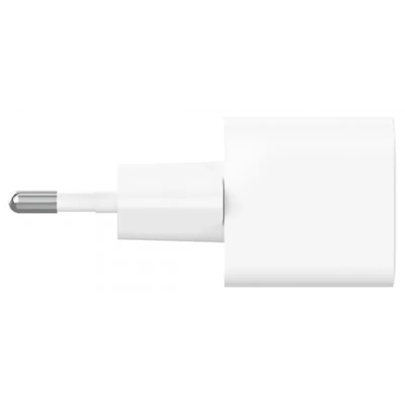 Oplader Belkin BoostCharge 25W USB-C PD (binnen AC) wit — voor draagbare spelcomputers, smartphones, tablets