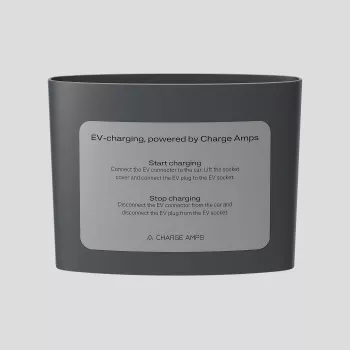 Charge Amps Dawn mastmontage-stickerplaat CA-131238 — accessoire voor Dawn-laadpaal