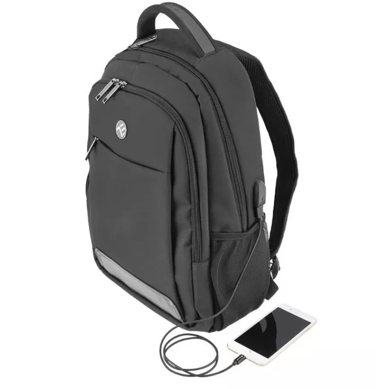 Laptoptas rugzak Tellur Companion 15,6 inch met USB-aansluiting, zwart