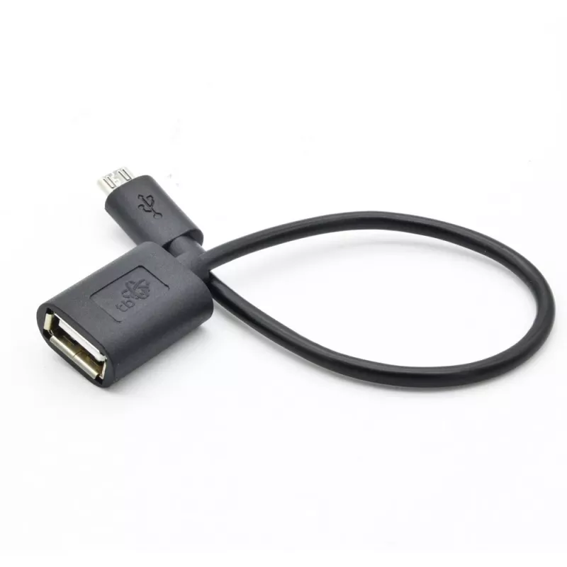 OTG-kabel TB AKTBXKUWOTG015B 15 cm, zwart, USB OTG-verbinding