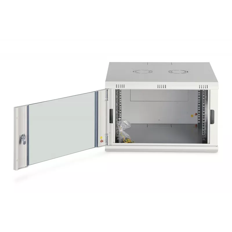 Wandgemonteerde rackbehuizing DIGITUS Dynamic-N 7U 19 inch 600x600 mm, ongemonteerd, IP20, slot met sleutel