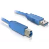 USB-kabel DeLOCK 82434 1,8 m USB A USB B blauw