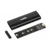 SSD-behuizing IBOX HD-07 voor 1x M.2-schijf, USB 3.2 Gen 2 (10 Gbit/s), USB-C, zwart