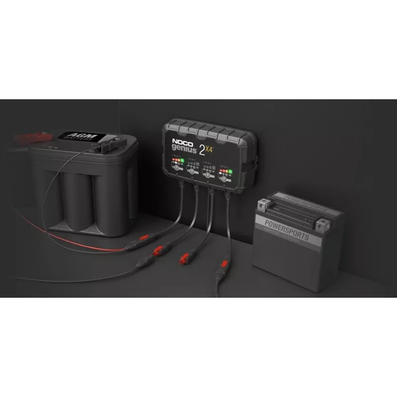 GENIUS2X4 8A 4-bank lader