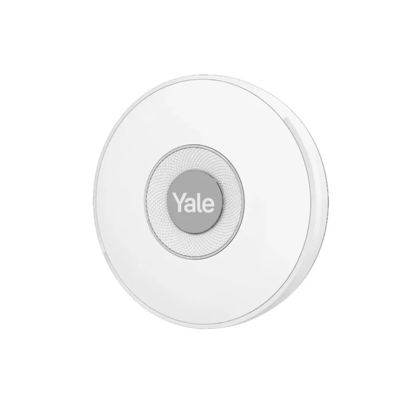 Yale Indoor sirene draadloos grijs, wit