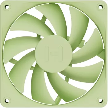 Computerventilator HYTE FA12-MM-4 120 mm, 1500 tpm, 72 m³/h, 1,6 mmH₂O, fluïdumdynamisch lager, groen, 4-pack