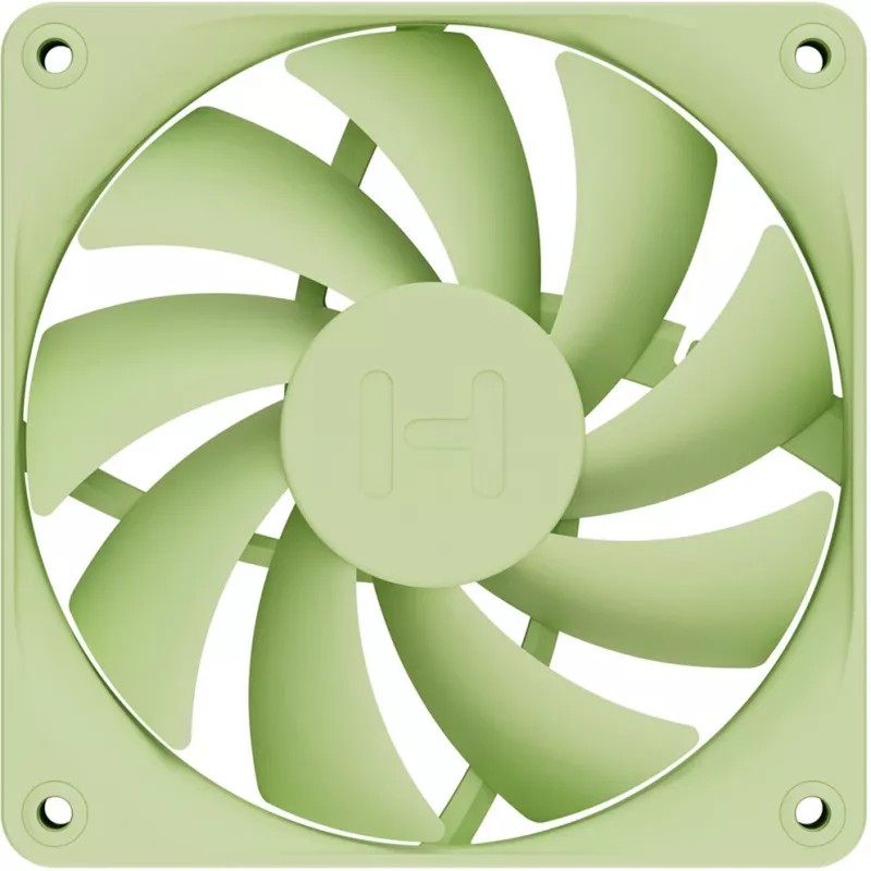 Computerventilator HYTE FA12-MM-4 120 mm, 1500 tpm, 72 m³/h, 1,6 mmH₂O, fluïdumdynamisch lager, groen, 4-pack