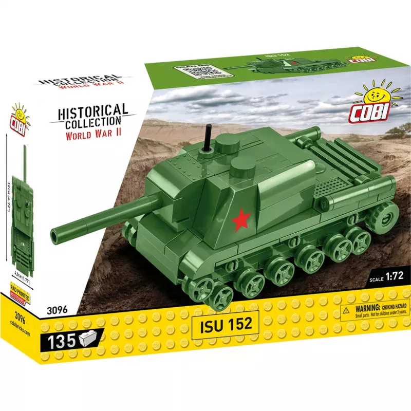 Bouwset Cobi ISU 152 – thema Tweede Wereldoorlog, 135 onderdelen, groen