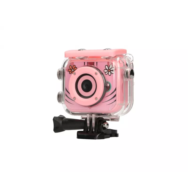 Digitale kindersportcamera Extralink H18 roze – IP68, 1080p, 2-inch scherm