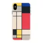 Telefoonhoes man and wood voor iPhone XS Max — houten achterkant, witte rand