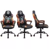 Pc-gamingstoel Subsonic SA5573-D4 gevoerde zitting zwart oranje
