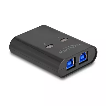 DeLOCK USB-switch 2 pc naar 1 apparaat 5 Gbps zwart
