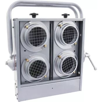 Stage PAR-36 Can Light EUROLITE Audience Blinder 4xPAR-36 zilver (model 42103420)
