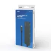 USB-hub SAVIO AK-54 — 4 x USB-A (USB 3.2 Gen 1), USB-C-host, zwart