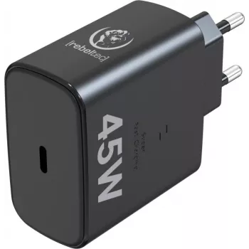 Rebeltec snellader USB-C RBLAKT00026 45W voor notebooks en telefoons