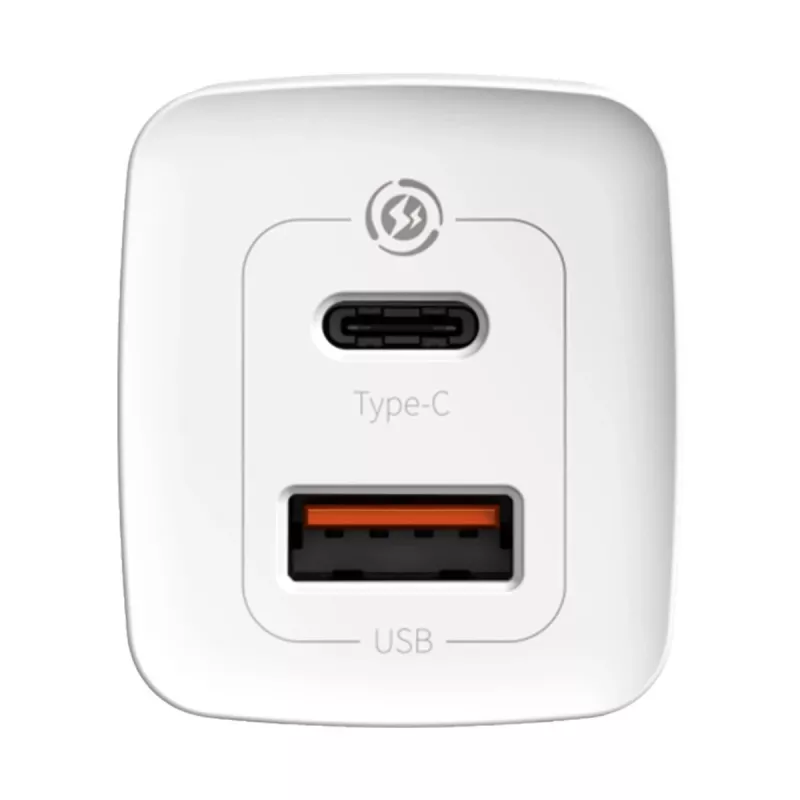 Oplader Baseus CCGAN2L-B02 indoor AC sneloplader 20V 1xUSB 1xType-C wit