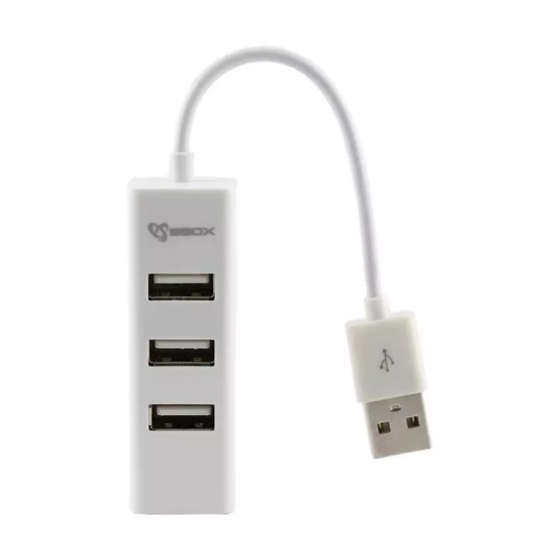 Sbox H-204W USB 4-poorts hub kokoswit