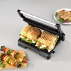 Elektrische 2-in-1 gezondheidsgrill Progress EK5854PVDE met antiaanbakplaten en instelbare temperatuur