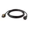APC netsnoer, vergrendelbare C19 naar CEE/7 Schuko, 3,0 m