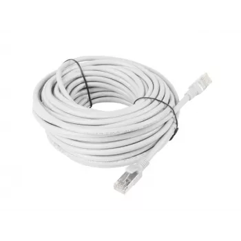 LANBERG netwerkkabel RJ-45 Cat5e PCU5-10CC-3000-S, 30 m, U/UTP, CCA-ader, PVC-mantel, 26 AWG, wit