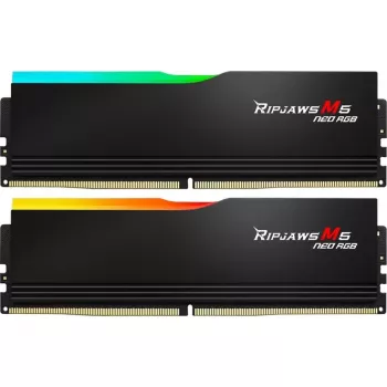 DIMM 32 GB DDR5-6000 (2x 16 GB) Dual-kit, werkgeheugen zwart, F5-6000J3636F16GX2-RM5NRK, Ripjaws M5 Neo RGB, AMD EXPO