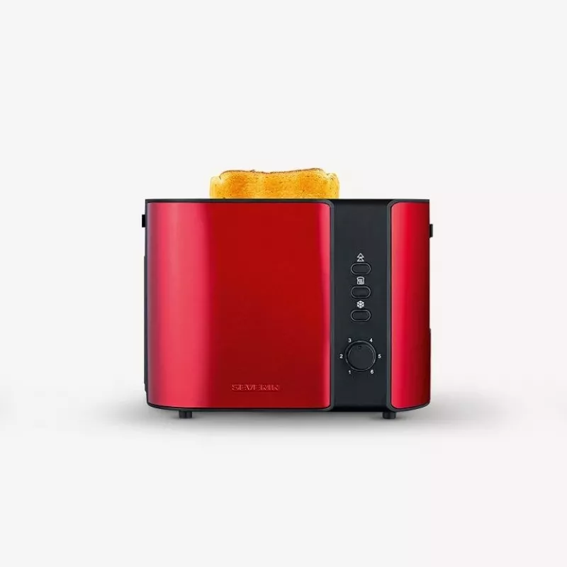 Toaster Severin AT 2217 2 boterhammen 800 W zwart rood