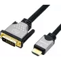 ROLINE 11.04.5876 videokabel-adapter 1,5 m HDMI type A (standaard) DVI-D zwart - zilver (11.04.5876)