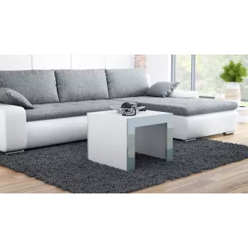 Cama TESS60 BI/SZ salontafel / bijzettafel / hoektafel salontafel vierkante vorm 2 poten