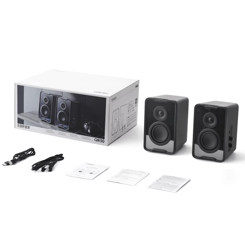 Edifier QR30 Desktoplautsprecher zwart Bluetooth RGB retail - luidspreker (QR30-BK)