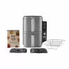 Ninja SL400EU friteuse double 9,5 L 2470 W heteluchtfriteuse zwart, grijs