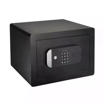 Yale YSS/250/EB1 vrijstaande kluis — elektronisch en sleutelslot, zwart, 250×300×350 mm