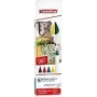 Markeerset Edding 4600, 5 stuks, ronde punt, meerkleurig, doos, gemaakt in Duitsland