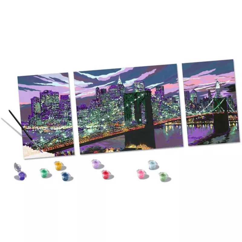 Schilderen op nummer - Creart nieuw York Skyline