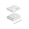 DeLOCK glasvezel-aansluitdoos FTTH wandmontage 4 x SC simplex LC duplex wit