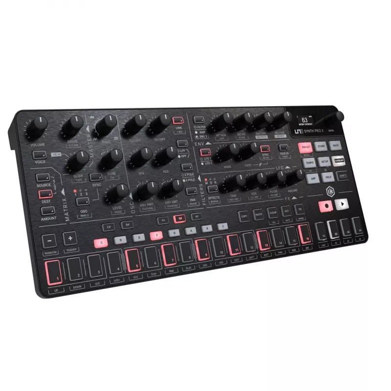 Analyser synthesizer ik multimedia Uno Synth Pro X — 8-stemmige polyfonie, desktopmodule
