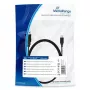 Oplaad- en synchronisatiekabel MediaRange MRCS184 USB 2.0 naar Micro-USB 2.0 B-stekker 1,8 m zwart