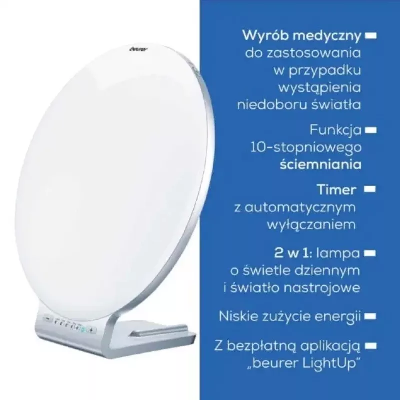 Lichttherapielamp Beurer TL100 – 10.000 lux intensiteit, energiezuinig ontwerp