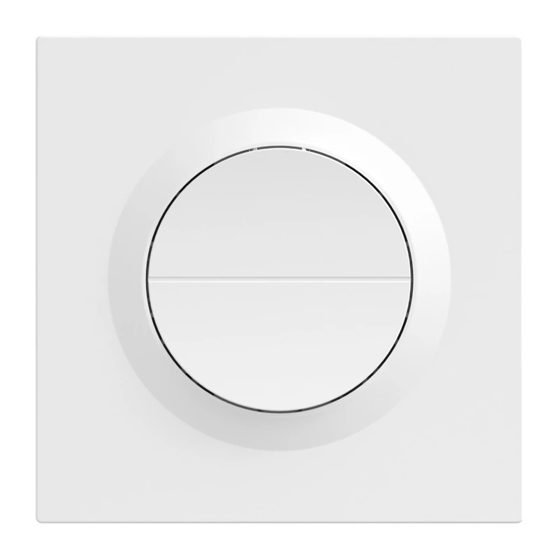 Tweekanaals slimme wandschakelaar Sonoff MINI-2GS-E — compact inbouwrelais voor twee stroomkringen, Matter-compatibel