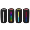 Draagbare stereoluidspreker TRACER Stripe zwart — 10 W RMS, Bluetooth/bedraad, USB-A & USB-C, MicroSD, ingebouwde accu (tot 5 uur)
