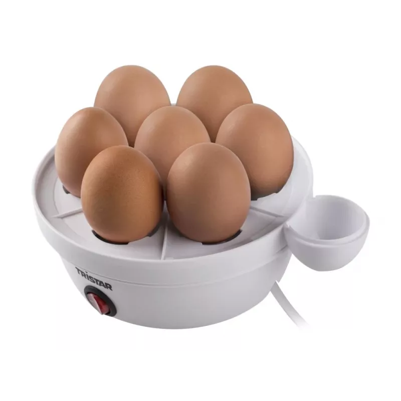 Eierkoker Tristar EK-3074 — capaciteit 7 eieren, 350 W, transparant/wit