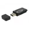 Kaartlezer DeLOCK Mini USB 2.0 met SD- en micro-SD-slot
