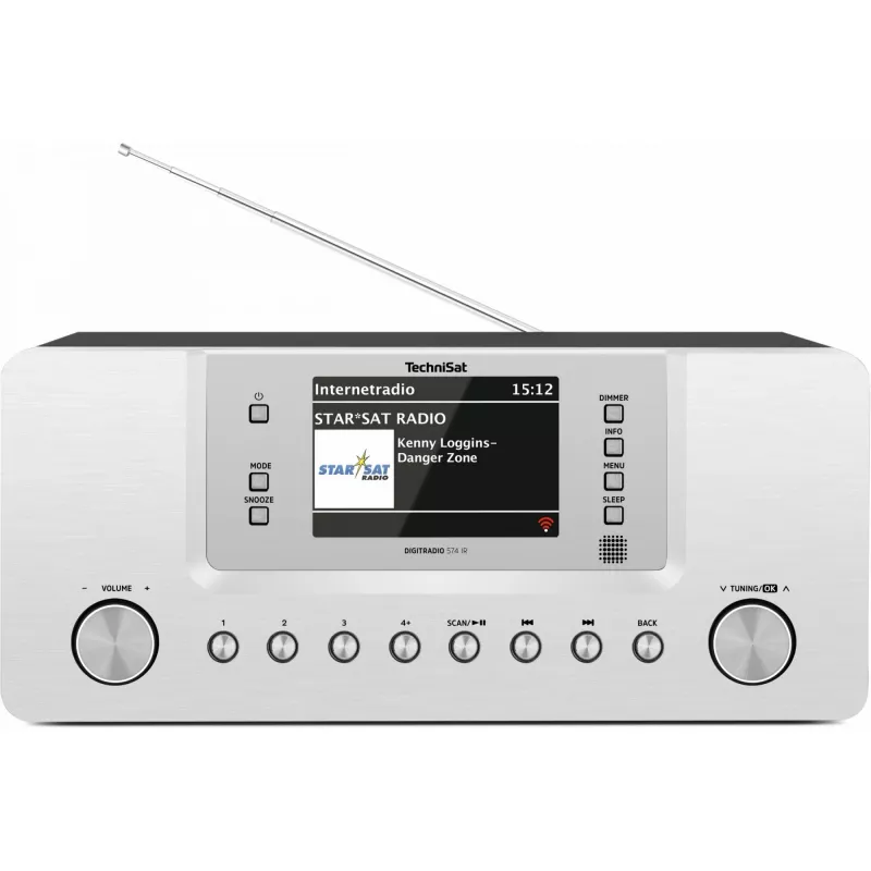 TechniSat DigitRadio 574 IR - audiosysteem - 2 x 5 watt - zilver (0001/2951)