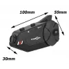 Headset FreedConn R1 PLUS E motorfiets-Bluetooth-intercom, Bluetooth 5.0+EDR, bereik 1000 m, IP65, FM, 1080p-video, 30 uur gesprekstijd