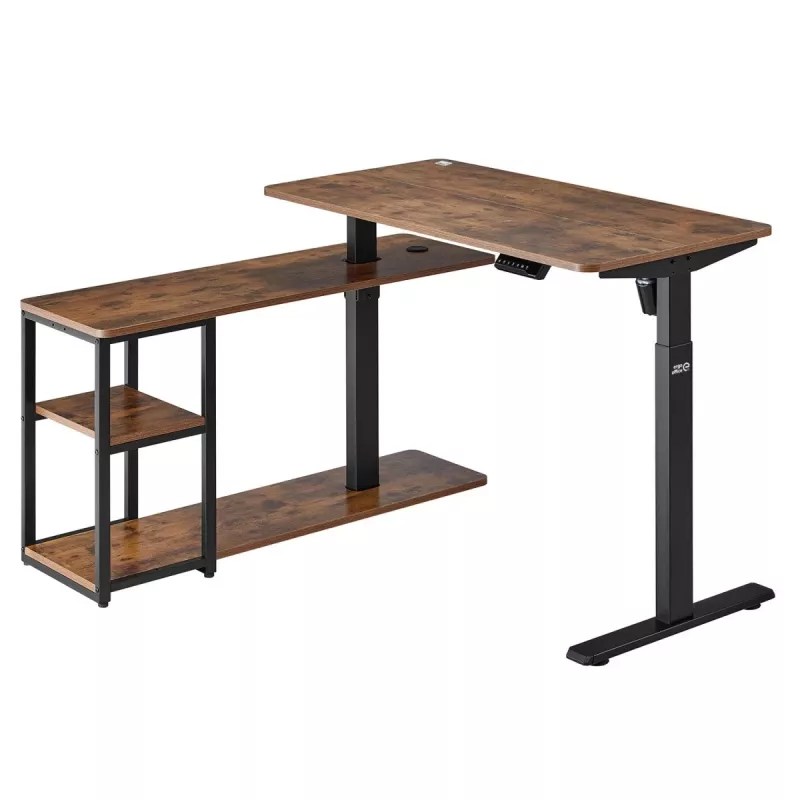 Elektrisch in hoogte verstelbaar bureau ergo office 380623 — max. hoogte 121 cm, max. belasting 70 kg